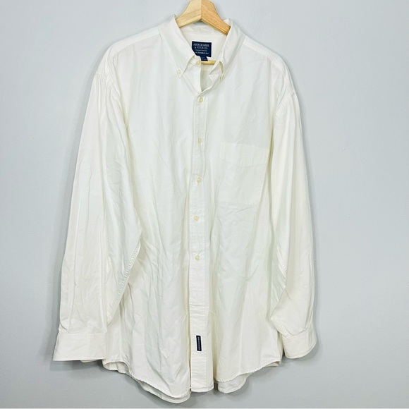 Abercrombie & Fitch White Durable Button Down Shirt XL - Picture 2 of 5